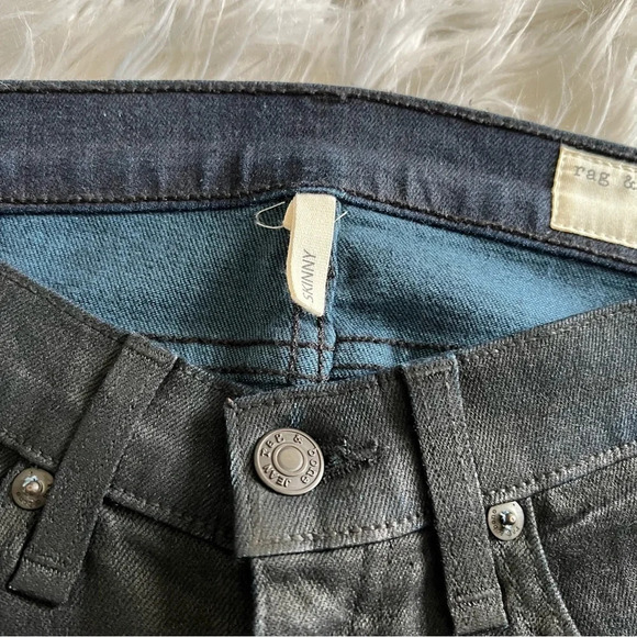 NWOT Rag & Bone Skinny Jeans Blackpool Coated Denim 26 - Picture 6 of 11
